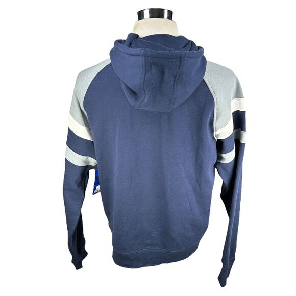 Starter Dallas Cowboys Hoodie Men’s Large Blue Gray Retro Football Pullover New - Picture 4 of 11